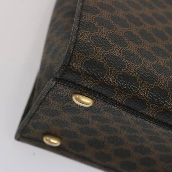 CELINE Macadam Canvas Hand Bag Pvc Black - Picture 8 of 12